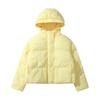 Qishki Moda Keng Ayollar Qisqa Palto Gul Kapushonli Issiq Qalinlashtirilgan Jaket