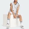 adidas Оригинальный топ без рукавов премиум-класса с вышитым логотипом и цветными блоками, женские топы светло-серого цвета IT9766