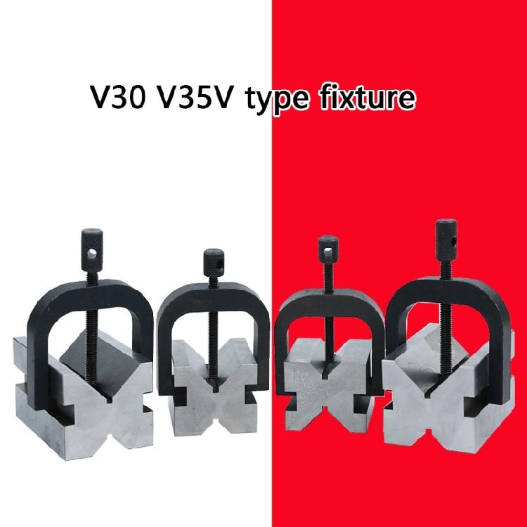Многоцелевая зажимная струбцина V-образного типа V30 V35 Обеспечивает практическую стабильность заготовки в различных промышленных применениях Ежедневное использование