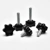 Hand Knob Screws Bolt kit M5 M6 M8 Plum Handle Six-star Glue Star Shape Head Thread Clamping Thumb Handle Machine Bolts Nut