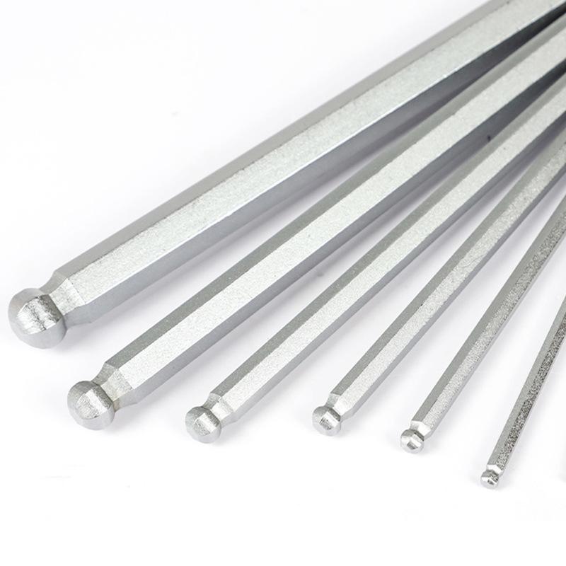 Набор шестигранных L-образных ключей: Шестигранные ключи с шаровой и плоской головкой