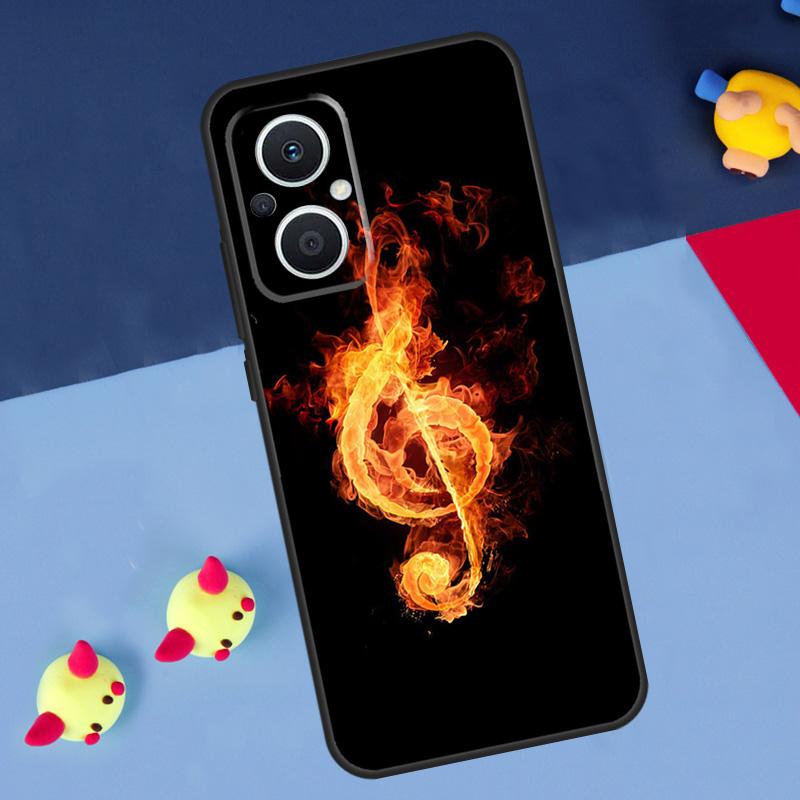 Музыкальные ноты Скрипка Классическая музыка Для OPPO Reno 12F 13F 14F 11F 10 11 12 13 14 Pro 8T 7 8 Lite OPPO Find X9 X8 X6 X5 Pro Чехол
