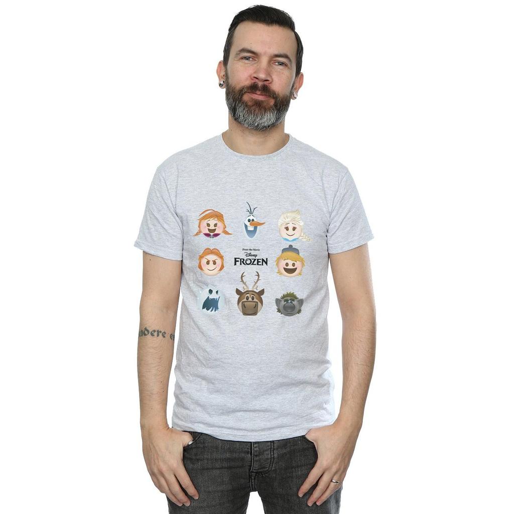 Disney Mens Frozen Heads T-Shirt