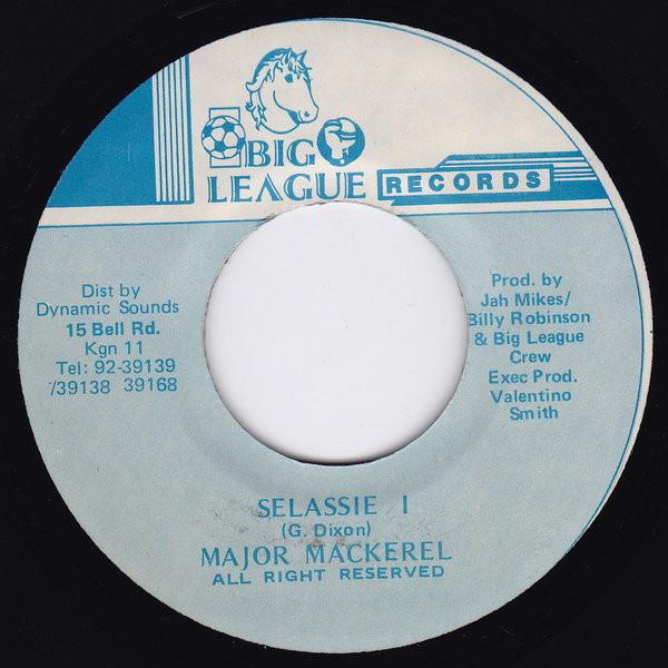 7-дюймовая пластинка MAJOR MACKEREL - Selassie I DSR6948 Big League Reco Ямайский регги, ска и даб Б/У