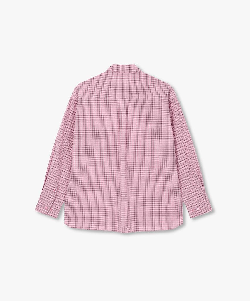 STUDIO TOMBOY [Men] Gingham Check Long Sleeve Shirt_Pink 91M6221228