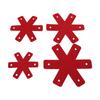 12pcs Pot Pan Protectors Cuttable Reusable Washable Pan Stacking Protectors for Plates Red