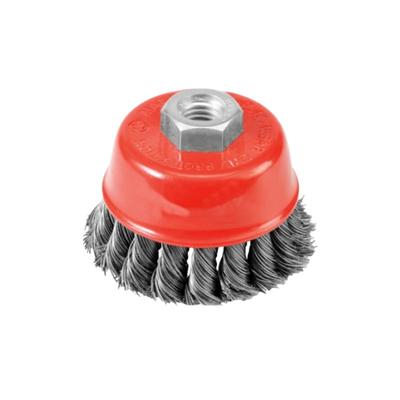 Awtools Cushion Brush 75Mm / Twisted Wire / M14 Thread