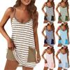 Women's Summer Tennis Sports Dress Casual Holiday Bodysuit Built-in Shorts