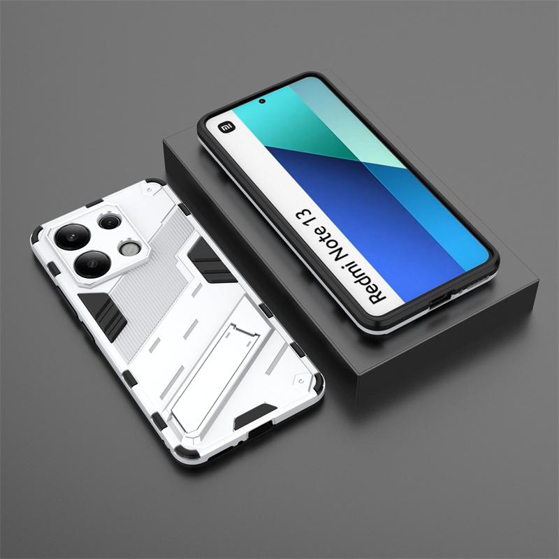 Для Xiaomi Redmi Note 13 4G чехол автомобильный магнитный стенд ударопрочный бронированный чехол для телефона Redmi Note13 4G глобальный задний чехол Fundas