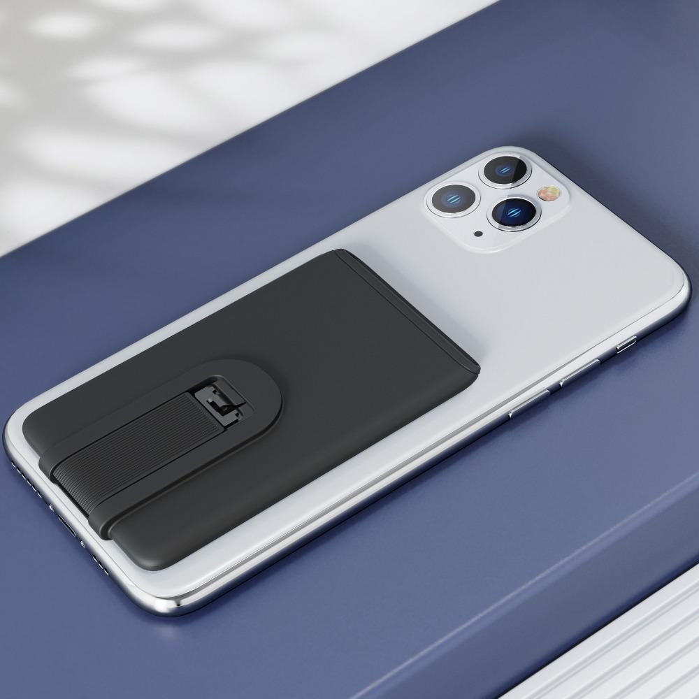 Silicone Wallet Case Stick on Card Case Convenient Phone Bracket  Phone