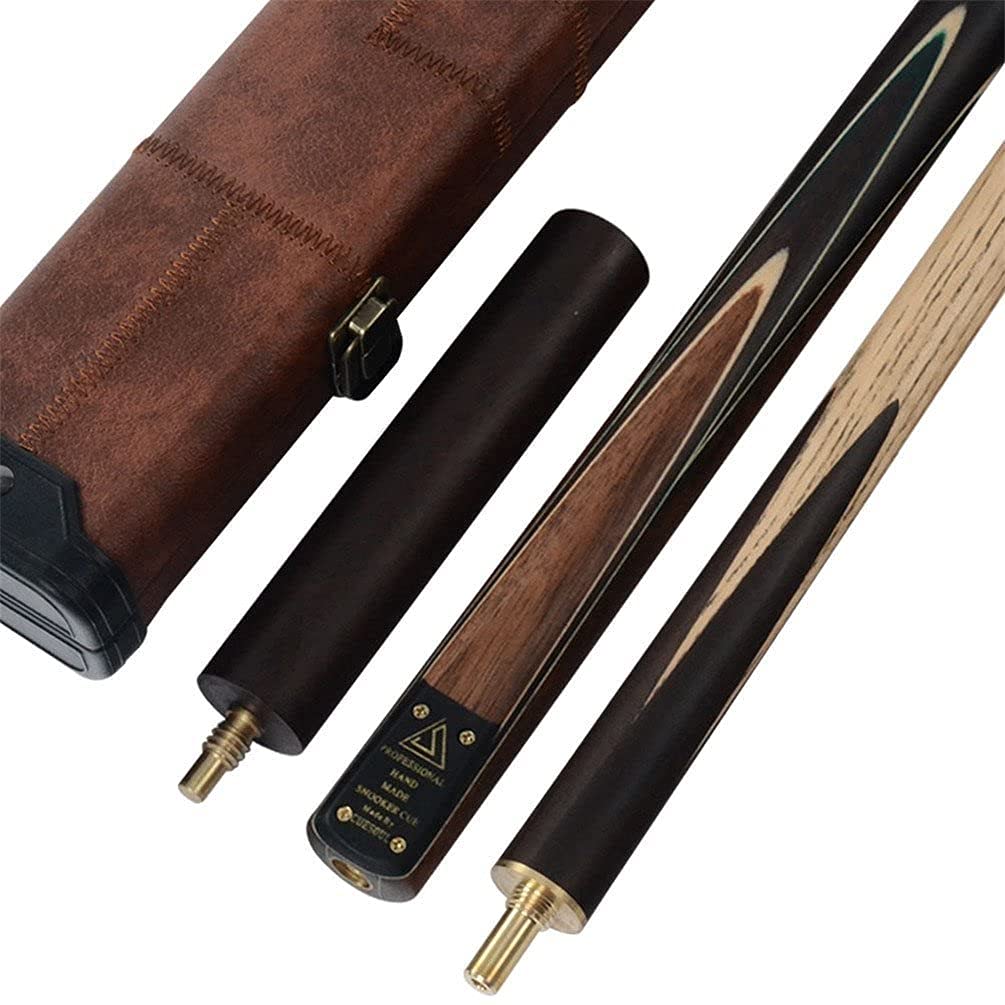 Cuesoul Handmade Piece Snooker Cue Set with Cue Case and Cue Extension 57", Rosewood, 3/4 (CSSC008)