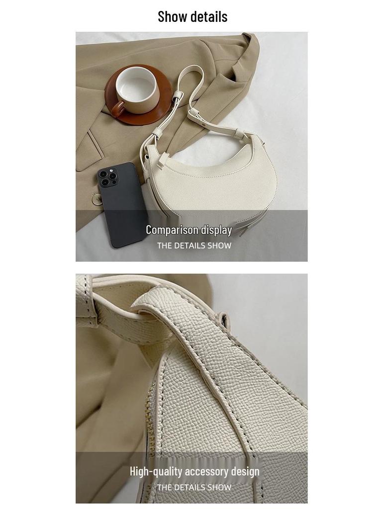 Женская французская нишевая сумка-седло полумесяц - полумесяц под мышкой и кроссбоди, идеально подходит для работы и поездок