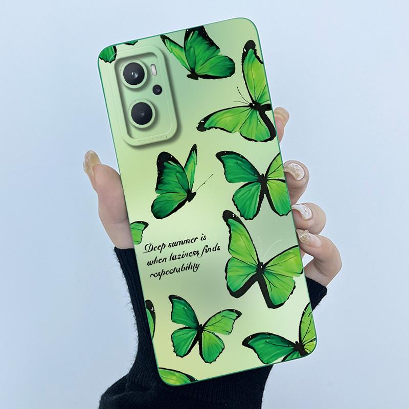 For OPPO A96 CPH2333 Realme 9i 4G RMX3491 Phone Case Fashion Simplicity Oil Painting Flowers Silicone Soft Shockproof Back Cover