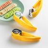 Banana Slicer Stainless Steel Manual Food Slicer Multifunctional Strawberry Cucumber Carrot Egg Cutter for Home Outdoor