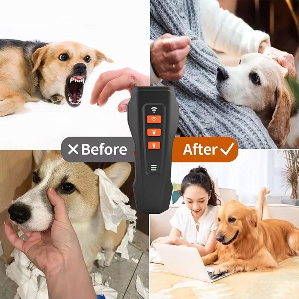 Portable Ultrasonic Dog Repeller Handheld Dog Chaser Safe Dog Training Device Pet Training