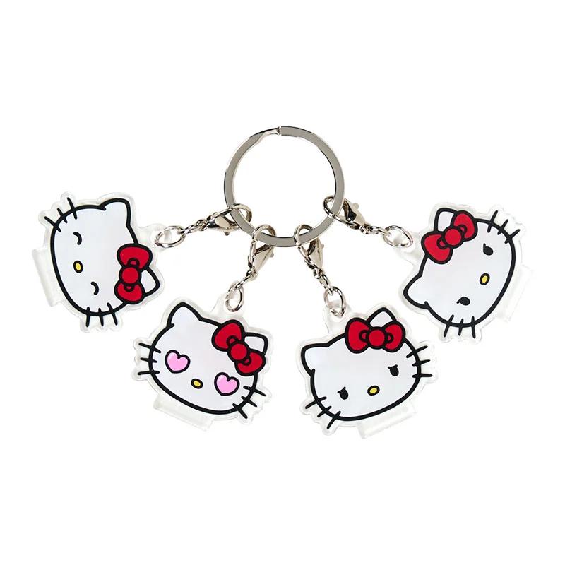 Акриловый брелок Sanrio Hello Kitty из 4 частей ( лицо ) НОВЫЕ персонажи Sanrio