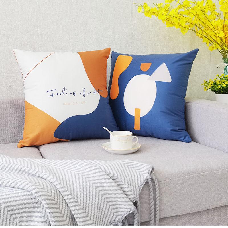 Скандинавский стиль Наволочка Коричневая Современная Простая Наволочка для диванной подушки Короткий плюш Чехол для автомобильной подушки Без наполнителя
