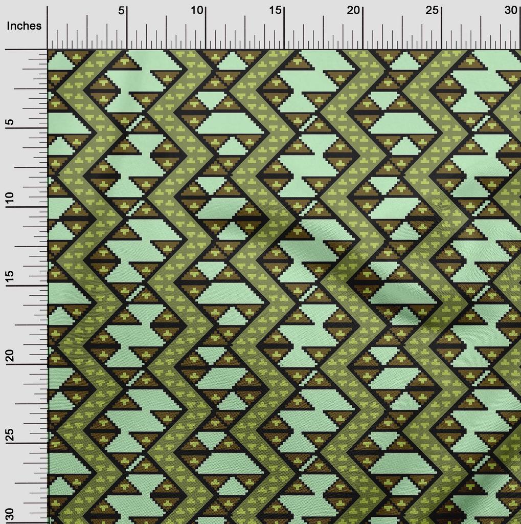 oneOone Хлопчатобумажная гибкая ткань для шитья с шевронным пламенным стежком BTY 40 дюймов