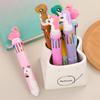 Cartoon Multi-Color Ballpoint Pen - 10 Colors for Cute Graffiti and Art, Ideal for Students