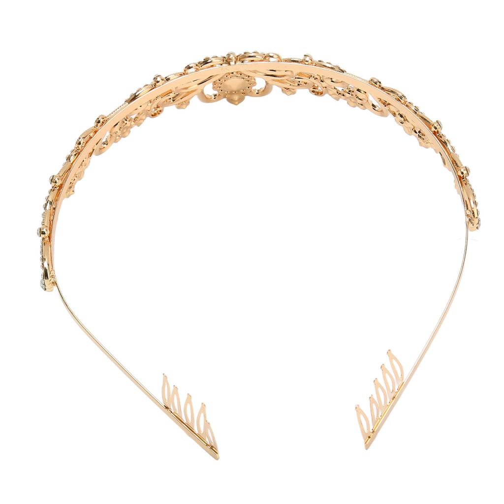 Золотая свадебная корона, модная, красивая, элегантная, блестящая, свадебная, принцесса, корона для вечеринки