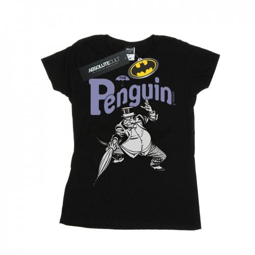 DC Comics Womens/Ladies Penguin Mono Action Pose Cotton T-Shirt