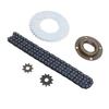T8F Front and Rear Sprocket Chain Kit with 116 Links Chain 10mm 10TH 44T Rear Chain Sprocket Toothle