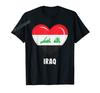 ZX More Design Super Iraqi Heritage Proud Iraq Roots Flag TShirt Map For Men Women T Shirt Tops Cotton Tees