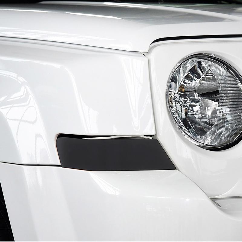 Передний указатель поворота автомобиля, декоративная лампа, наклейки, подходят для Jeep Patriot 2011-2016, внешние аксессуары из ПВХ