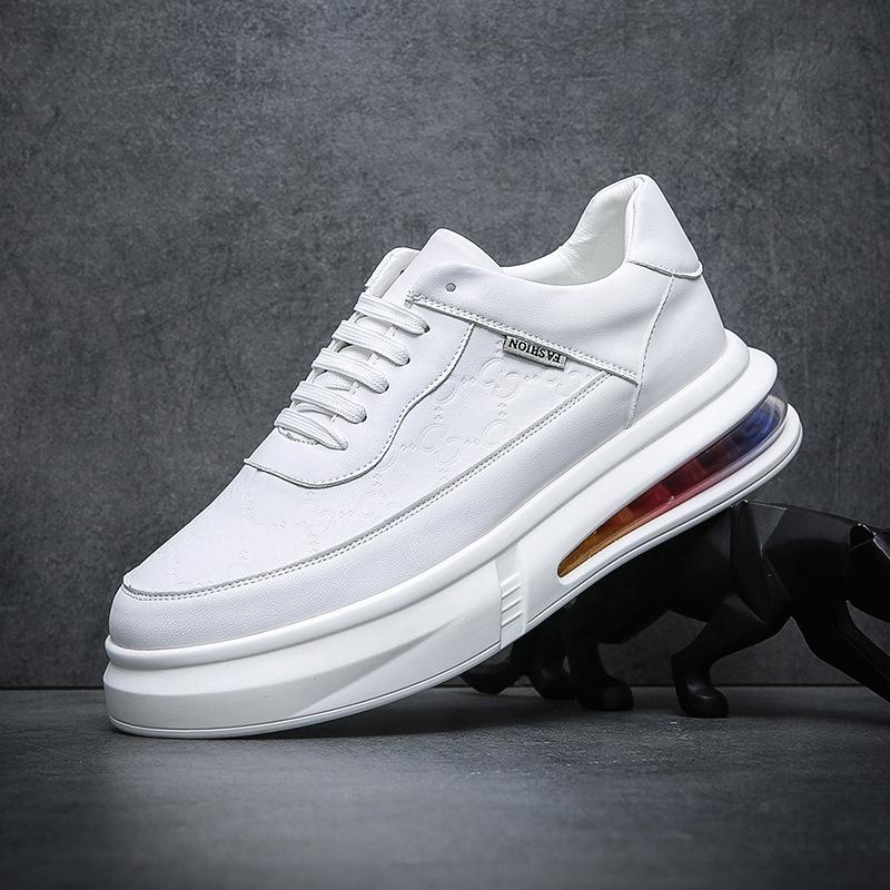 Мужская обувь тренд мода белые туфли летние воздушная подушка подошва европейские товары Вэньчжоу мужская обувь физическая прямая трансляция встряхнуть быстрая прямая поставка
