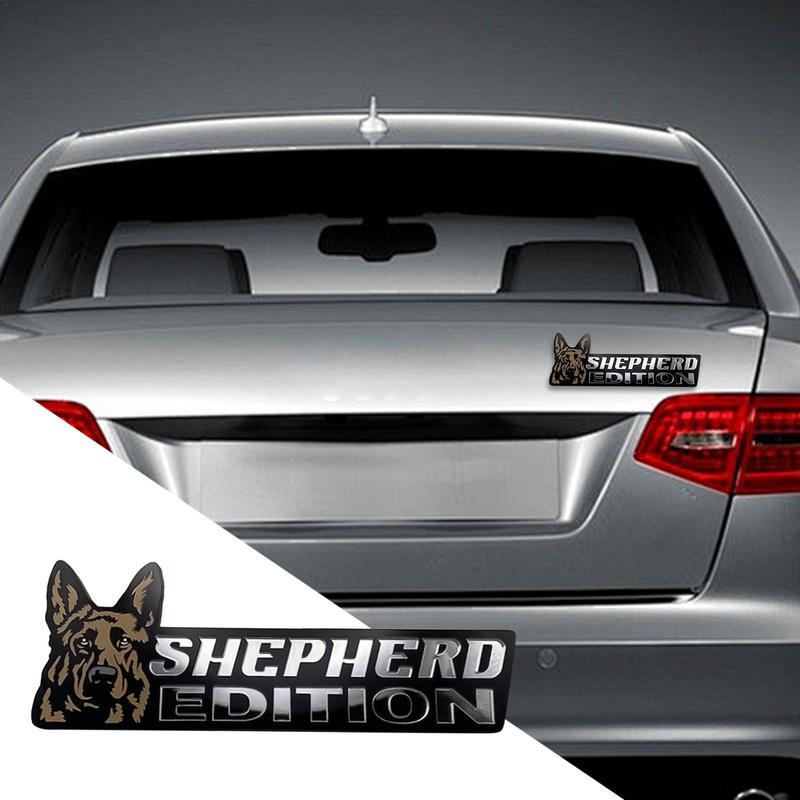 Значок для автомобиля с изображением собаки, 3D-значок для собак, акриловый значок, наклейка для автомобиля, наклейки на бампер, забавный автомобильный значок для экстерьера автомобиля