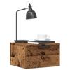 VidaXL Wall-mounted Bedside Table Old Wood 34x30x20 Cm, Floating Bedside Cabinet, Hanging Bedside Cabinet, Unit of 856979