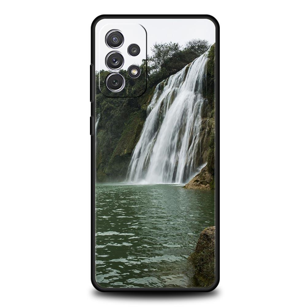 Водопад природа деревья корабль чехол для телефона Samsung Galaxy A13 A51 A71 A21S A12 A11 A31 A41 A23 A53 A73 A52 A32 5G A03S A01 чехол