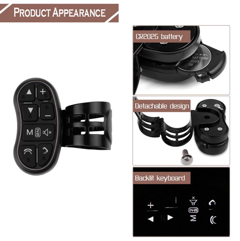 Пульт дистанционного управления мультимедиа автомобиля Пульт дистанционного управления DVD MP5 Android-плеером Беспроводной пульт дистанционного управления Многофункциональный пульт дистанционного управления на руле