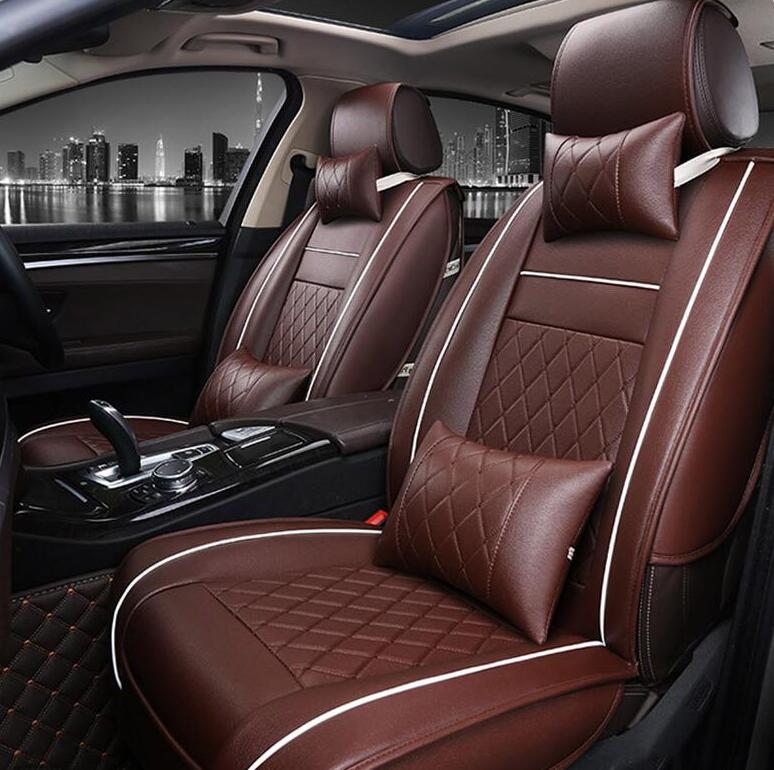 Водонепроницаемый чехол на автомобильное сиденье, универсальная кожаная подушка на переднее сиденье автомобиля с подушками или без подушки