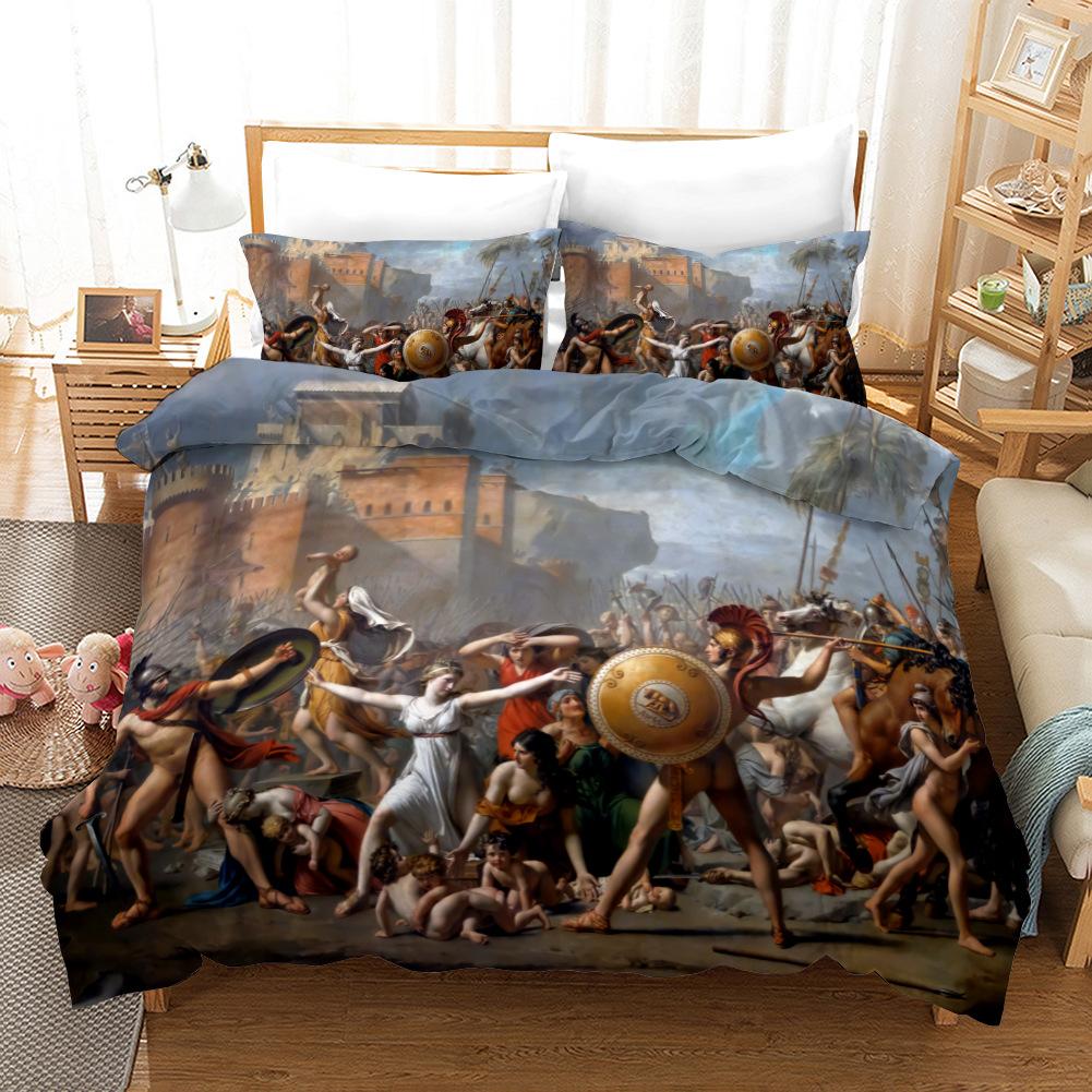 Пододеяльник с рисунком маслом и принтом «Звездная ночь» из микрофибры, пододеяльник размера Queen/King/Full/Twin для детей, женщин и мальчиков