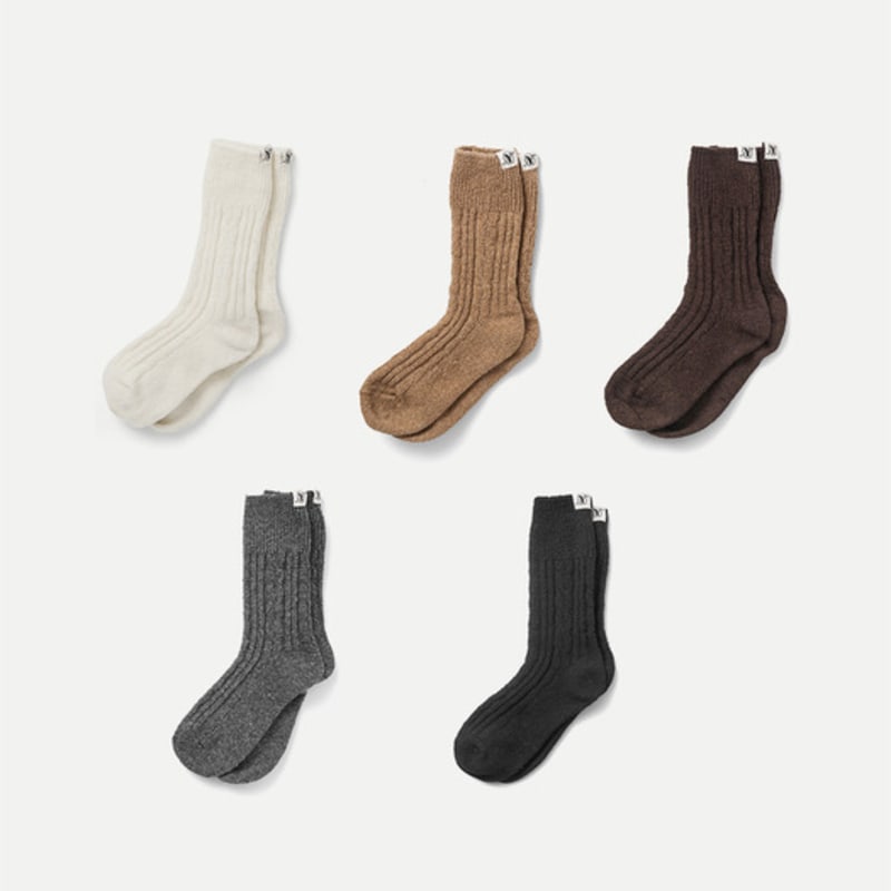 Your name Here Yunemi Wool Socks (5COL) Y4A018