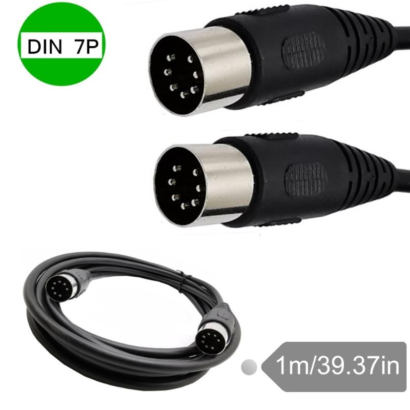 Кабель DIN 7pin Папа-Папа Кабель Din7Pin для Звука для Стереосистем и Контроллеров Соединительный Шнур DIN7PIN 1м/39.37 дюйма