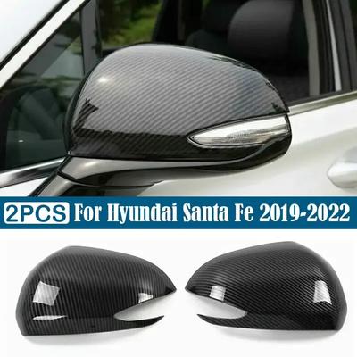 Для Hyundai Santa Fe - Накладка на боковое зеркало заднего вида, Колпачок на крыло, Внешняя наклейка, Чехол на заднее зеркало двери, Отделка, Углеродное волокно