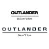 Автомобильная внешняя наклейка OUTLANDER с буквами, логотипом, эмблемой на переднем капоте автомобиля, на заднем багажнике, значок, наклейка, украшение, автоаксессуары