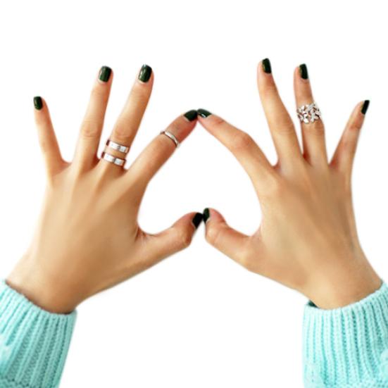 Комплект из 3 колец на палец миди в форме листа, золотая стопка над костяшкой