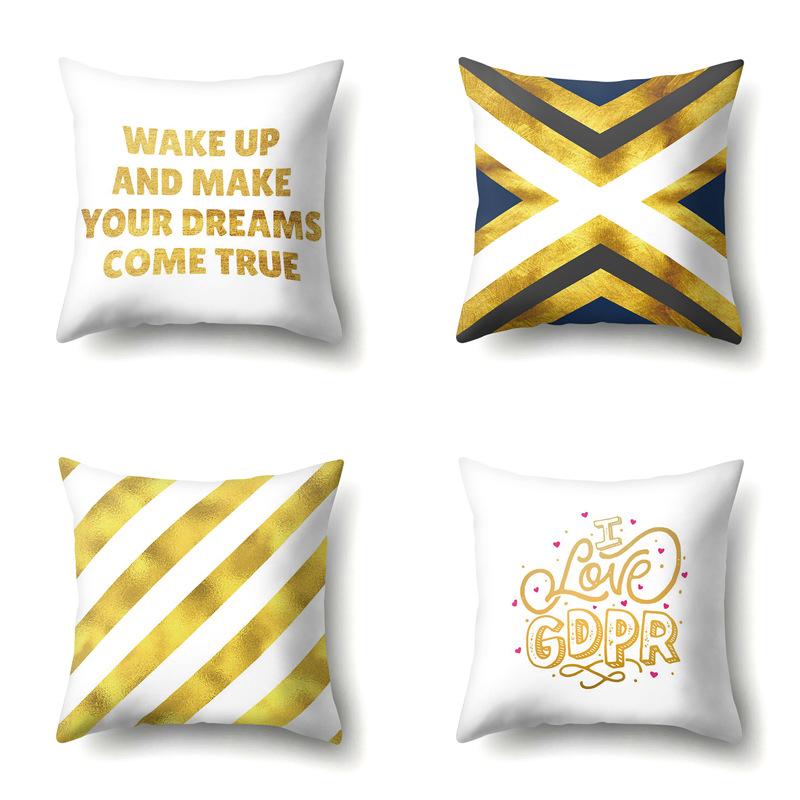 Polyester Pillowcase Automobile Decoration Home Printed Pillowcase