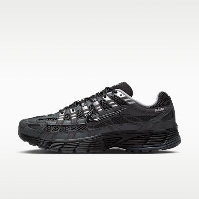 Nike P-6000 Замша Антрацит Металлик Серебристый