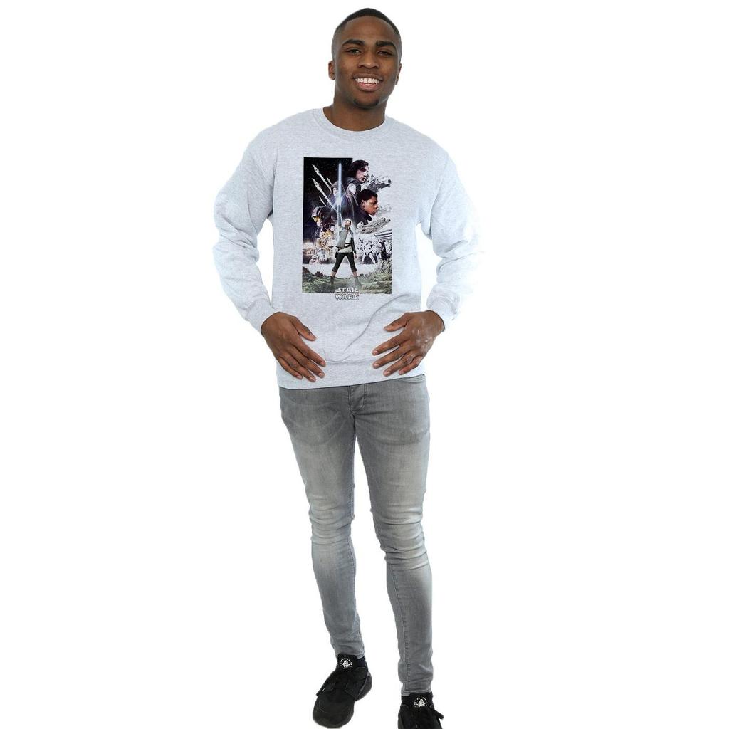 Star Wars Mens The Last Jedi Character Poster Sweatshirt