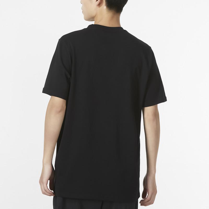 Adidas Повседневная футболка с большим логотипом и коротким рукавом, мужские топы, черный HG2178