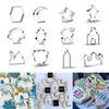 12Pcs Baking Molds Cookie Cutters DIY Moon Star Biscuit Cutters Cake Mold Baking Tools Household Baking Cutter Kit