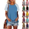 Women's Short Sleeve T Shirts Round Neck Cute Tunic Tops Basic Tees Blouses Loose Fit Pullover
