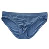 Men Briefs Low-rise Elastic Waistband Ice Silk Briefs Solid Color Ice Silk Summer Thin Panties High Elastic Underwear