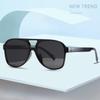 Large Frame Joined Body Square Sunglasses Women Classic Oversized Pilot Fashion Sun Glasses Outdoor Shading for Men Eyewear