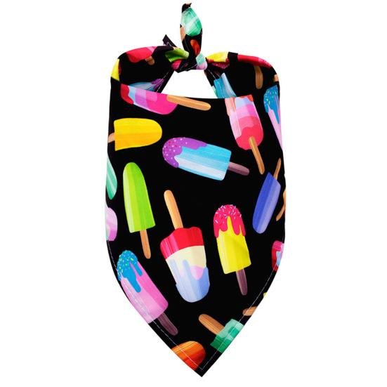 Бандана для собак в повседневном стиле с фруктовым принтом, треугольный шарф для питомца, нагрудник для собак