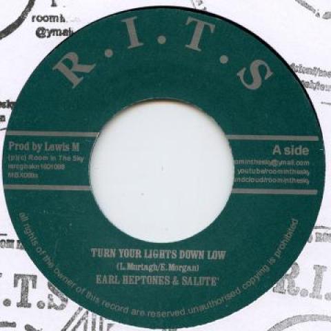 7inch Record EARL HEPTONES, SALUTE - Turn Your Lights Down Low MBX088 Room In The Sky 2016 UK Reggae, Ska & Dub Used